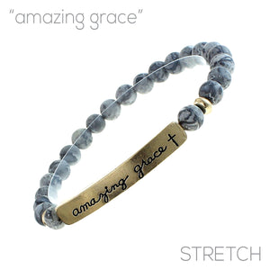 "Amazing Grace" Natural Stone Bracelet