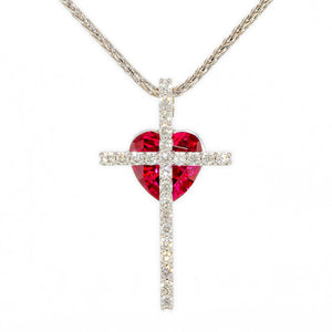 "Defender of My Heart" Diamond Cross